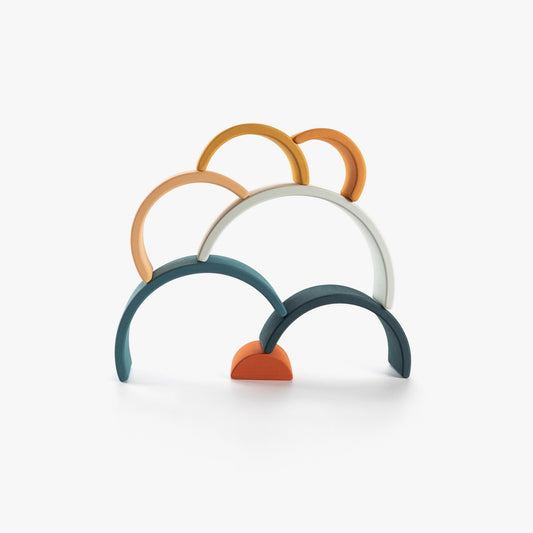 Mini Wooden Rainbow Arch Stacking Toy