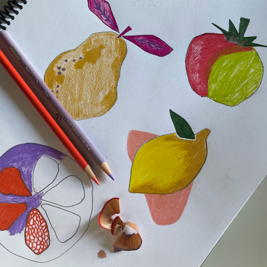 December 29 Fruity Color Pencil Afternoon Camp
