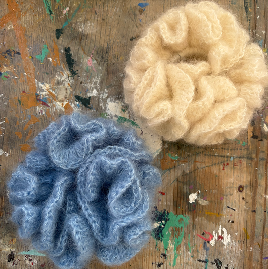 Feb 21 Mohair Ruffle Scrunchie
