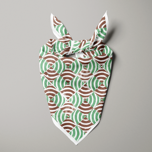 Oct 3 Block Printed Bandana
