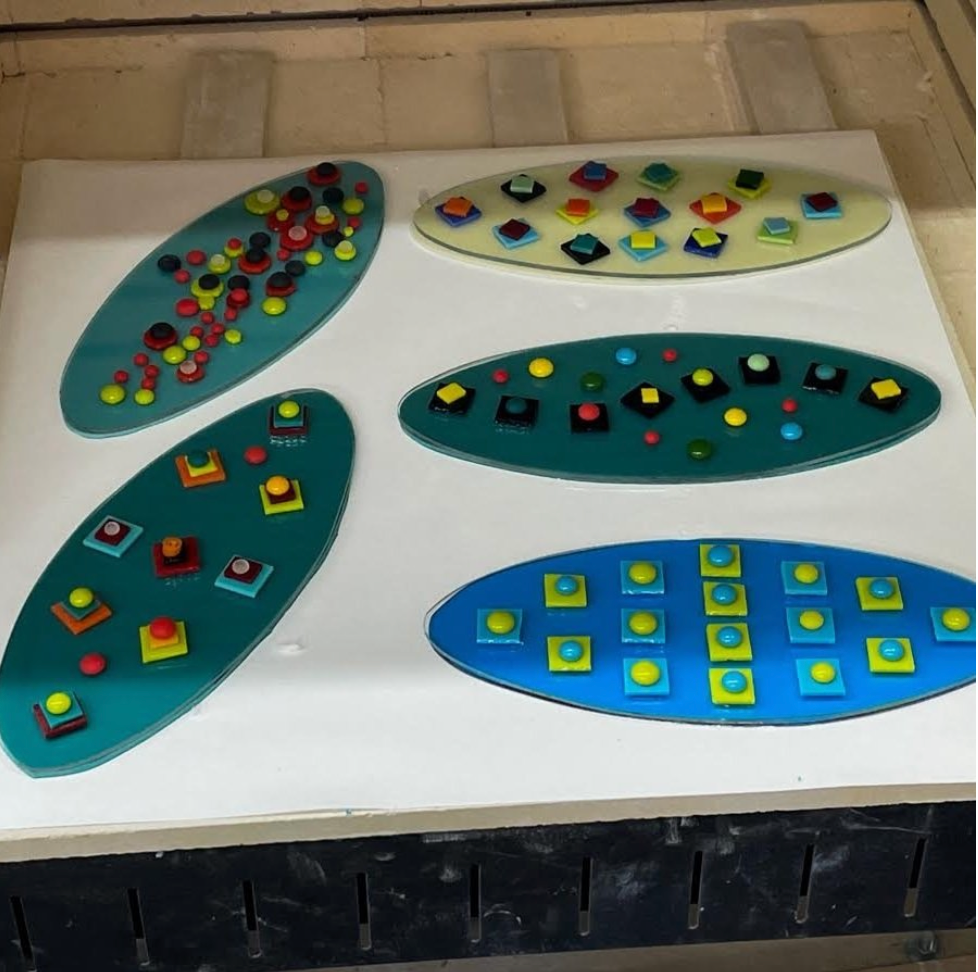 March 8 Fused Glass: Oval Bowl