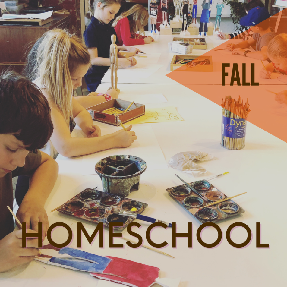 FALL Semester Homeschool Weekly Art (ages 7-12)