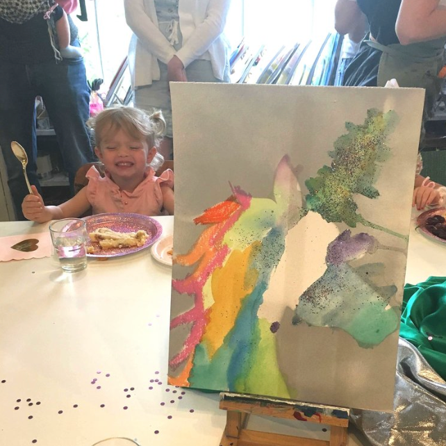 Kids Birthday Party: Unicorn Watercolor