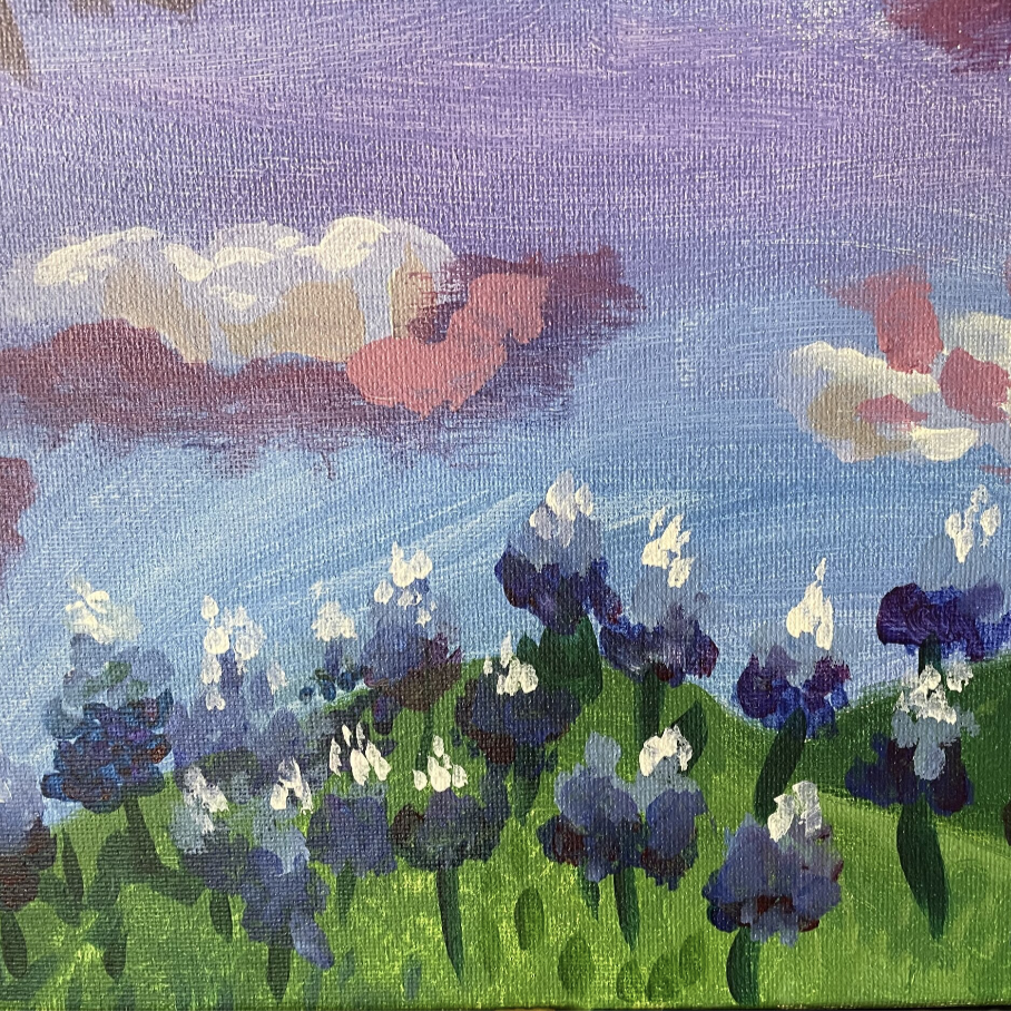 March 14 Painting Texas Blue Bonnets Afternoon Camp