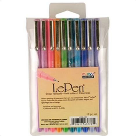LePen 10 Piece Bright Color Set