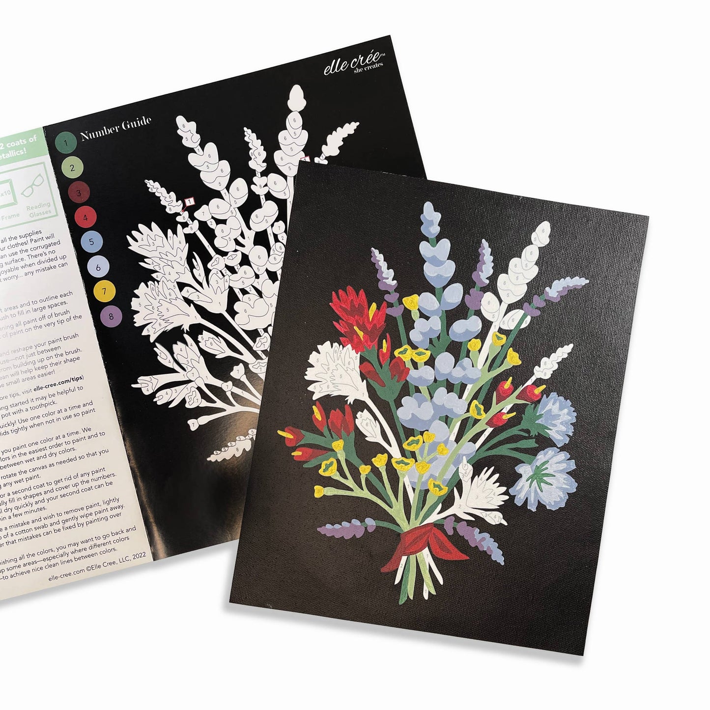 Oregon Wildflower Bouquet Paint-by-Number Kit