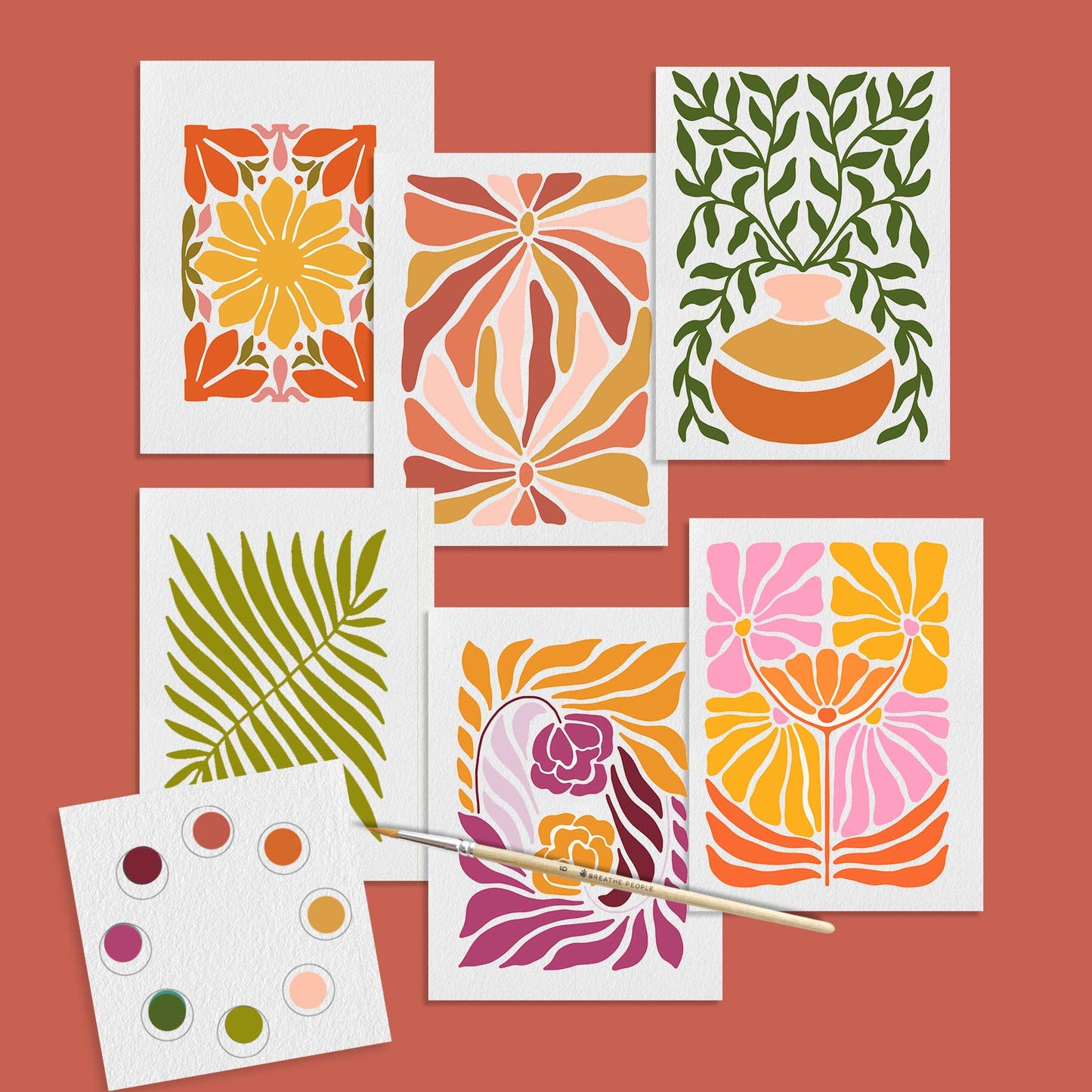 Breathe People - All in One Watercolor Prints/ Postcards