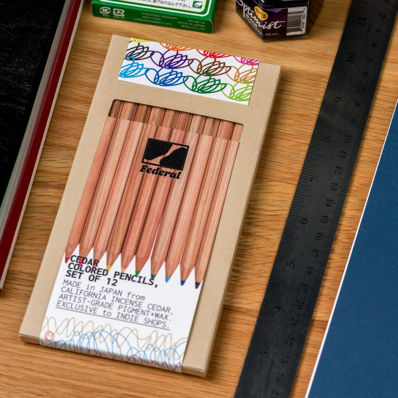 Federal Color - Cedar Colored Pencils, Set of 12