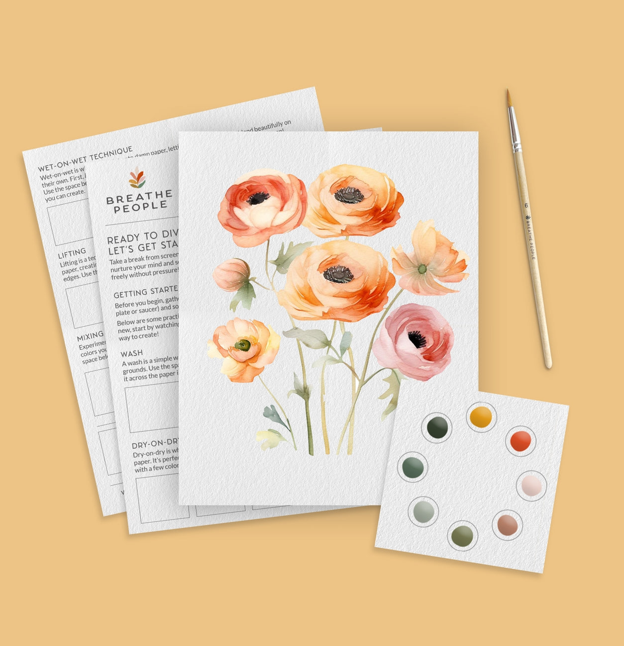Breathe People - All-In-One Watercolor Kit