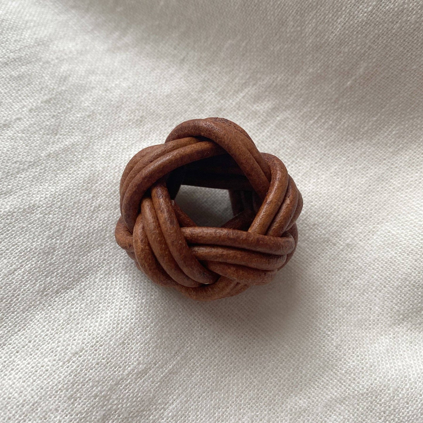 Braided Leather Slide