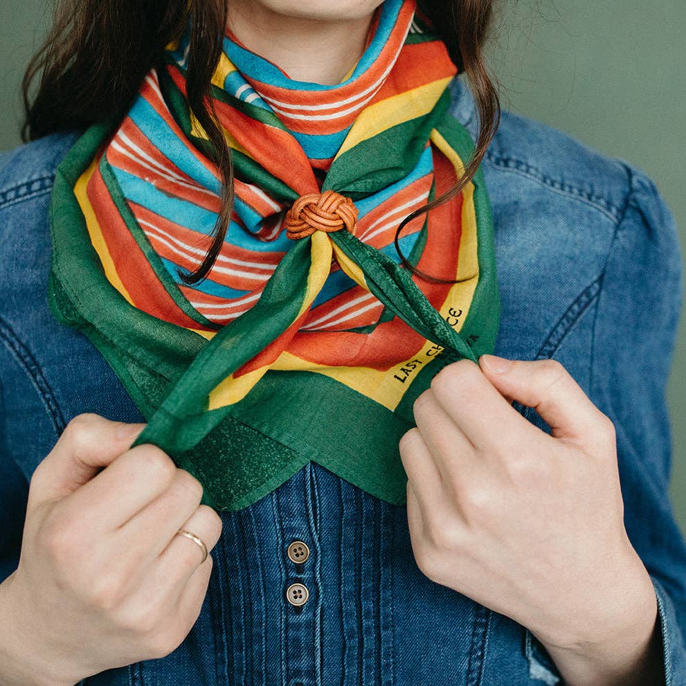 Braided Leather Slide