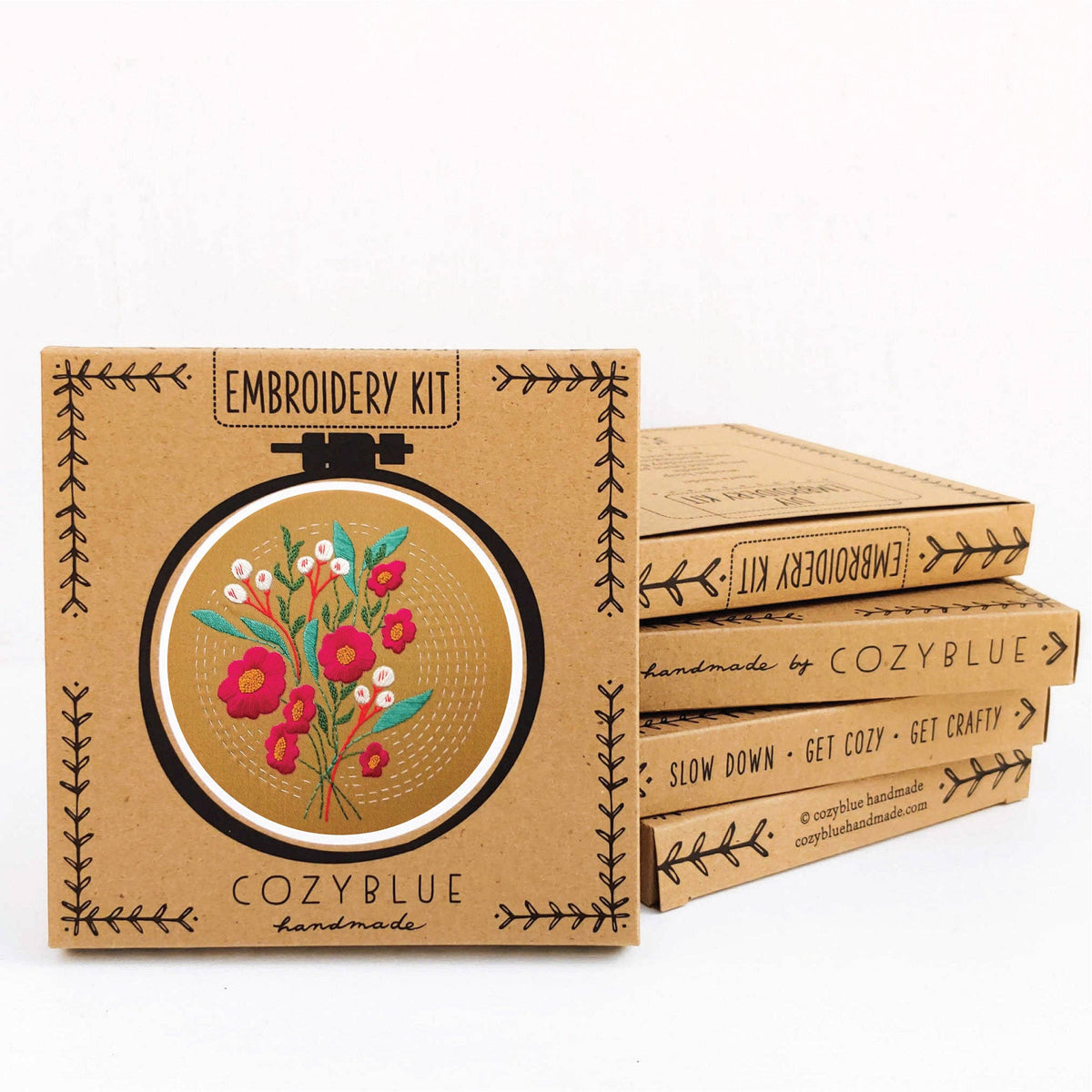 Cozy Blue Morning glow embroidery kit