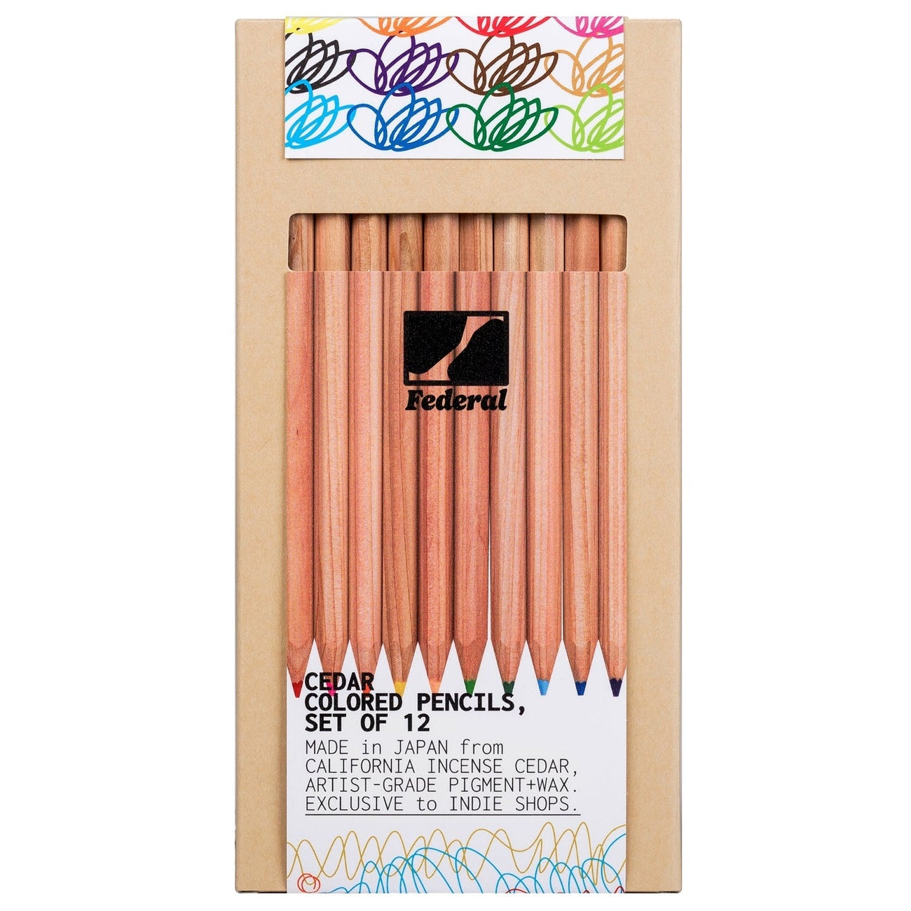 Federal Color - Cedar Colored Pencils, Set of 12