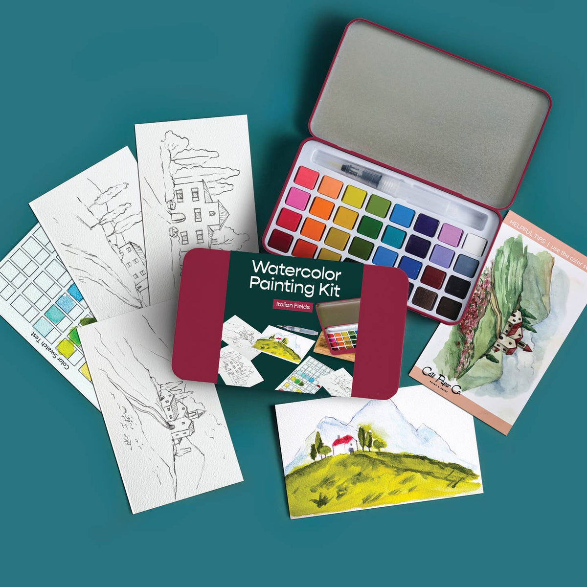 KANKAN Cate Paper Co.Watercolor Painting Kits