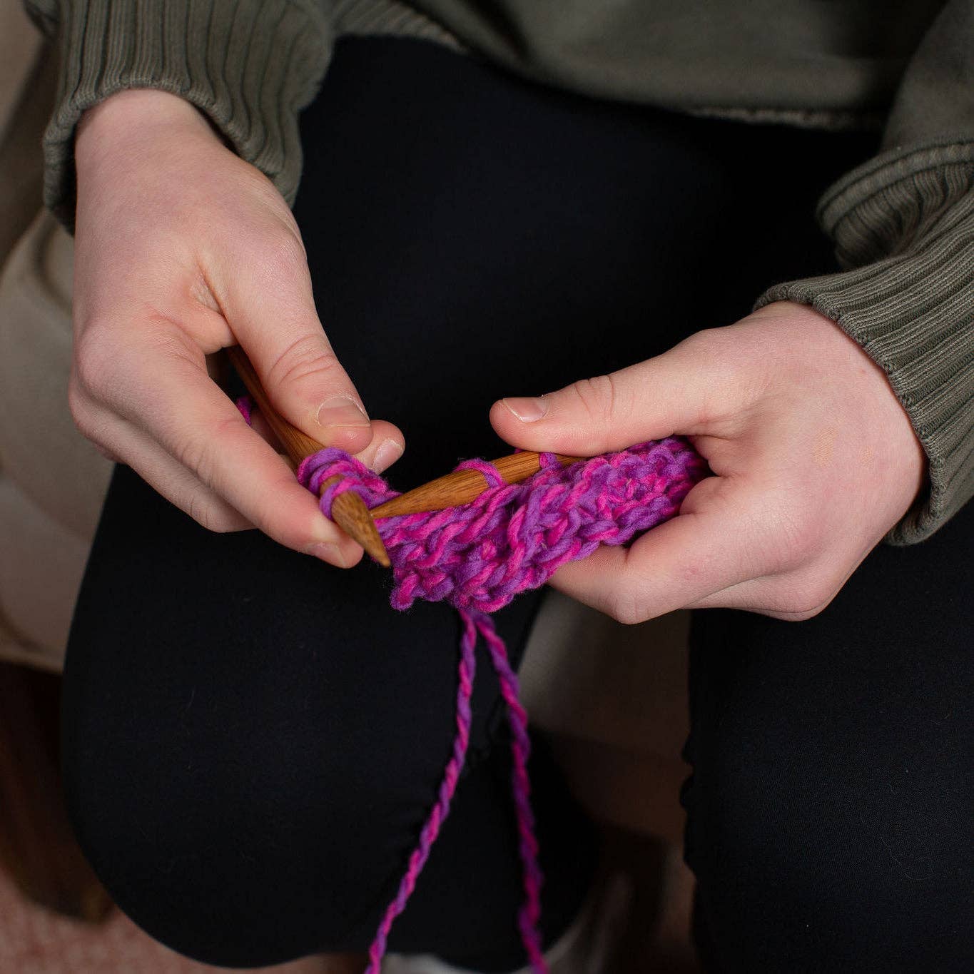 Discover Knitting: Scarf Kit - Blue