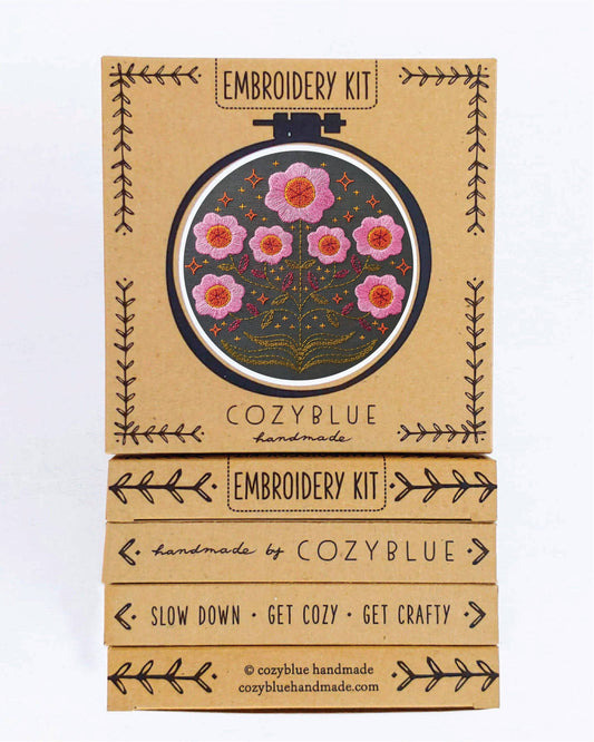 Cozy Blue Enchanted embroidery kit