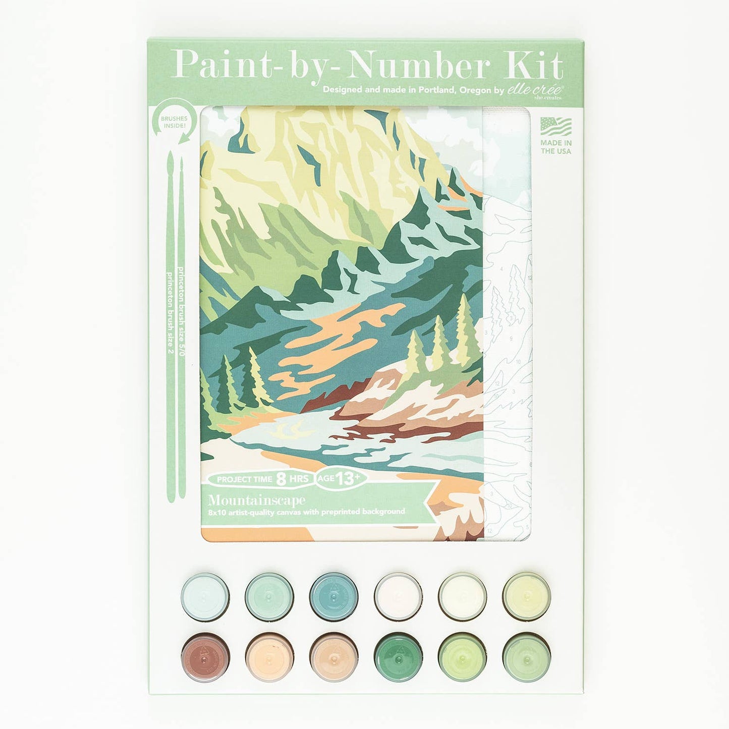 Mountainscape Paint-by-Number Kit