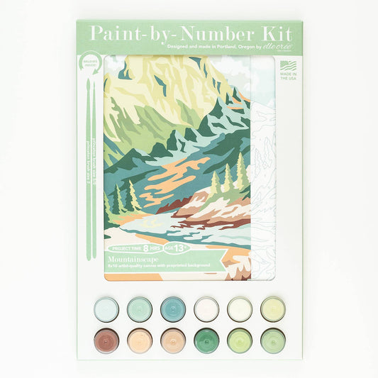 Mountainscape Paint-by-Number Kit