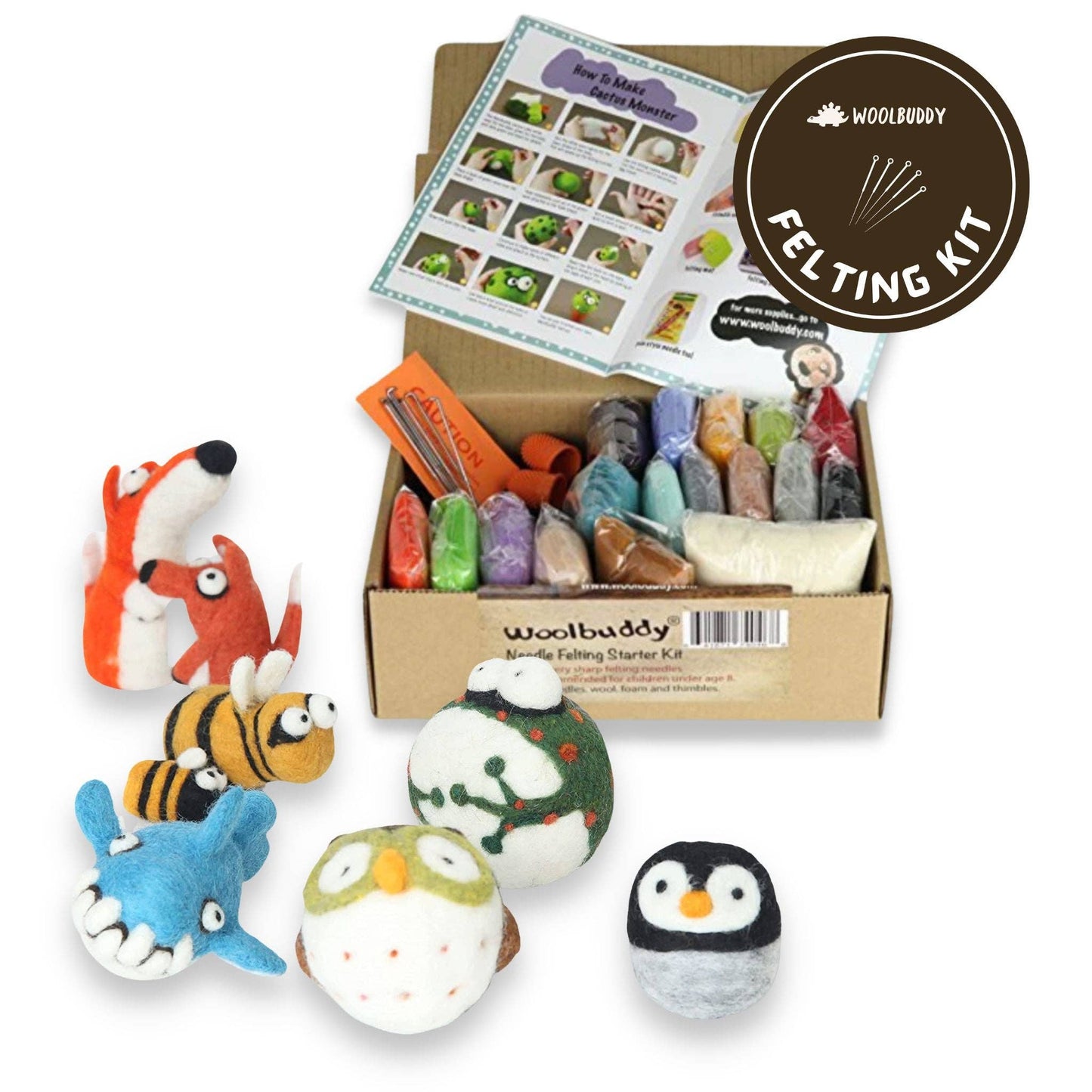 DIY Needle Felting Starter Kit – All-in-One Wool Craft Set