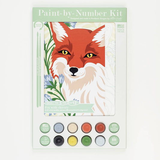 Fox with Chicory Paint-by-Number Kit