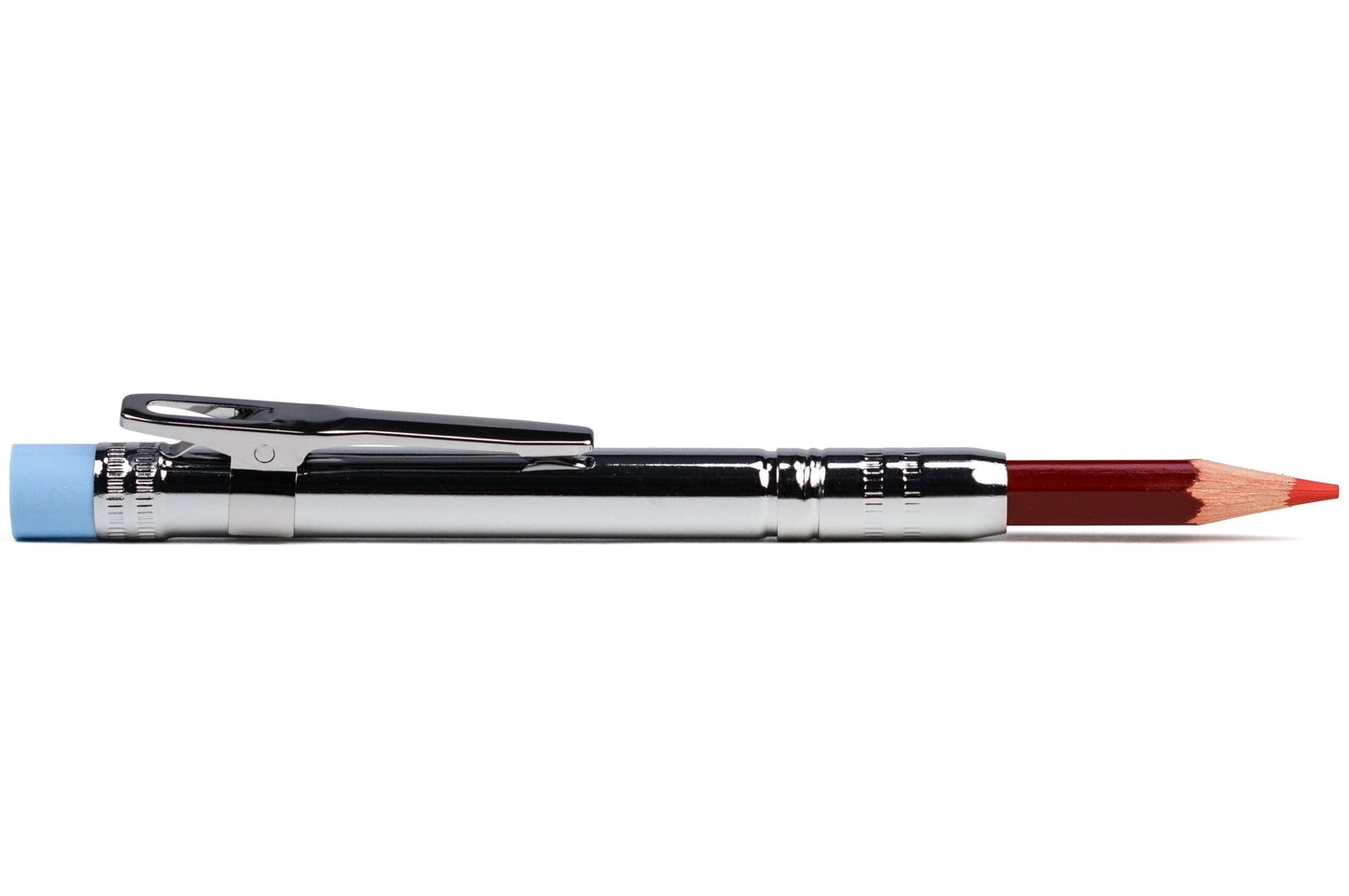 Excel Pencil Extender, Chrome with Red Pencil