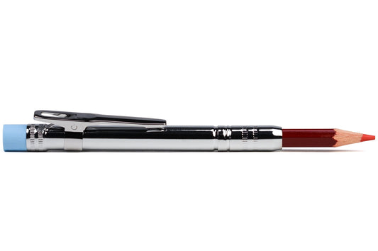 Excel Pencil Extender, Chrome with Red Pencil