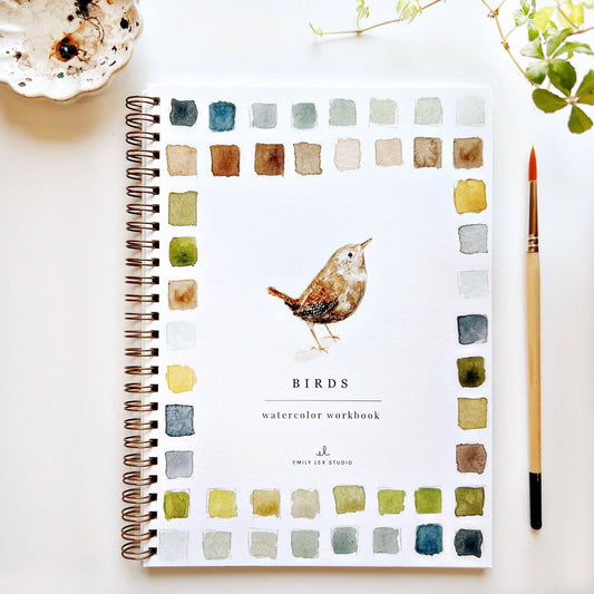 Emily Lex Studio - Birds watercolor workbook