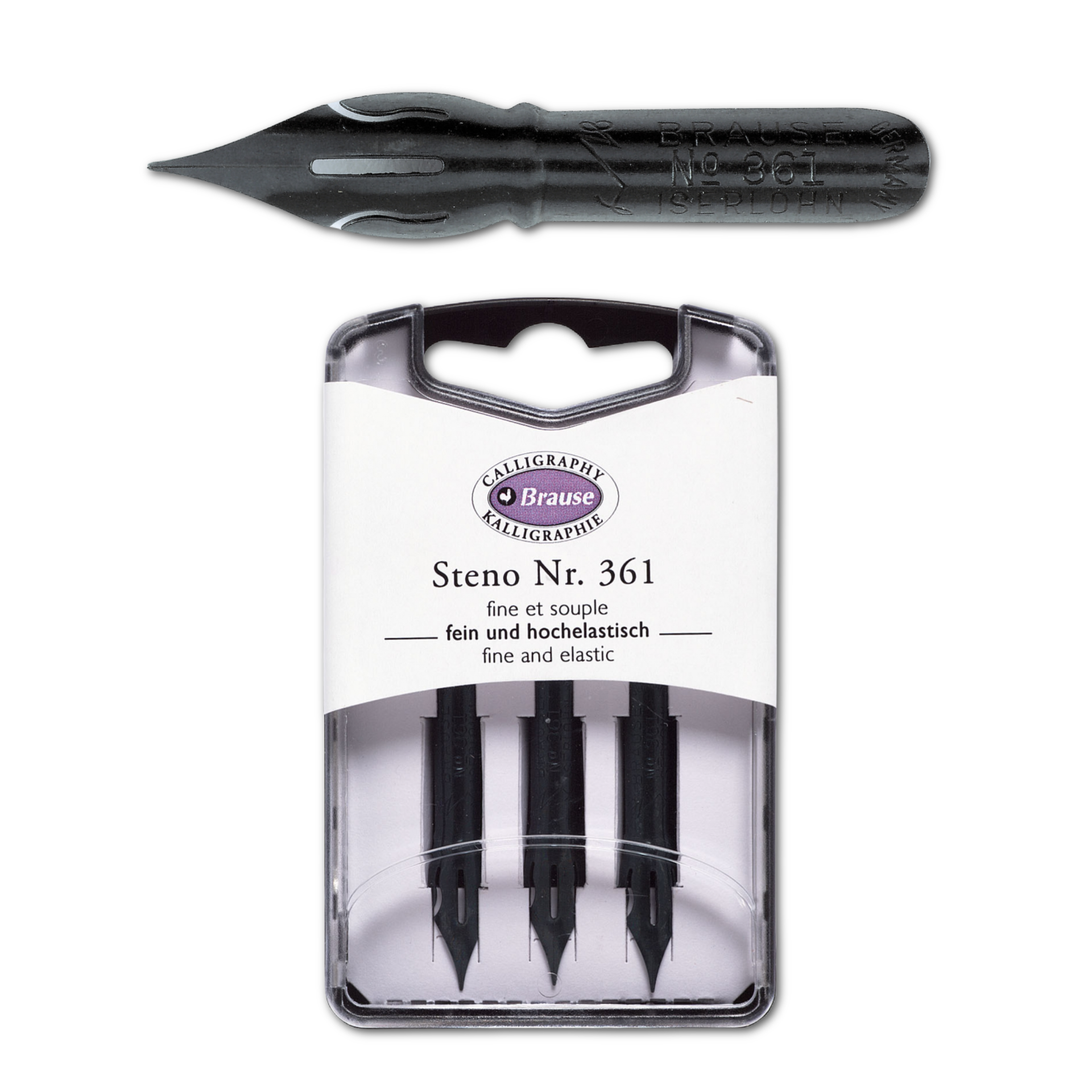 Brause Calligraphy Nib #361 Steno/Blue Pumpkin - Box of 3 – Oil