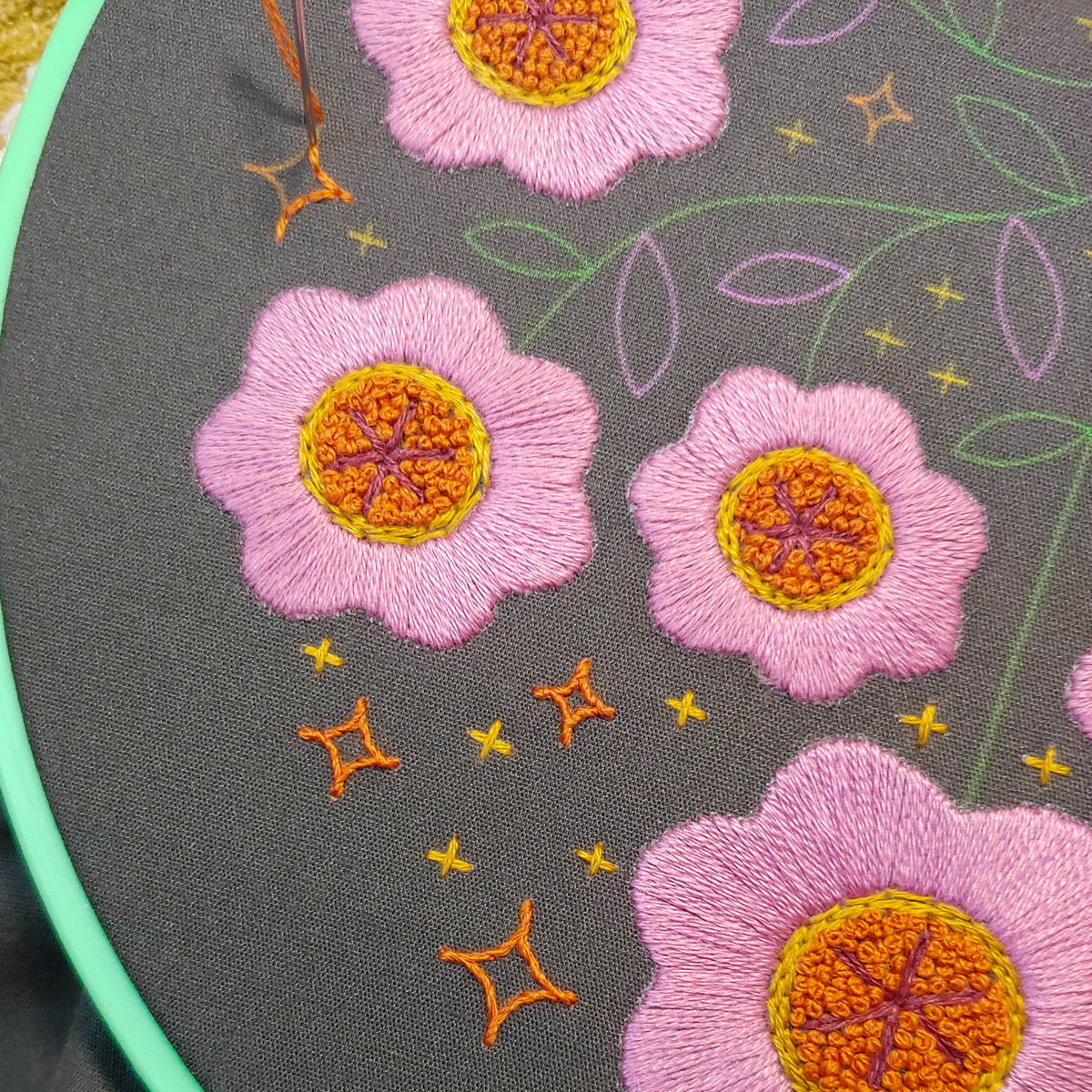 Cozy Blue Enchanted embroidery kit