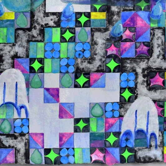 October 12 Watercolor Tetris!