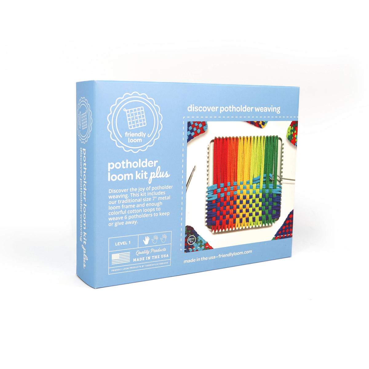 Friendly Loom 7" Potholder Loom Plus (Traditional)