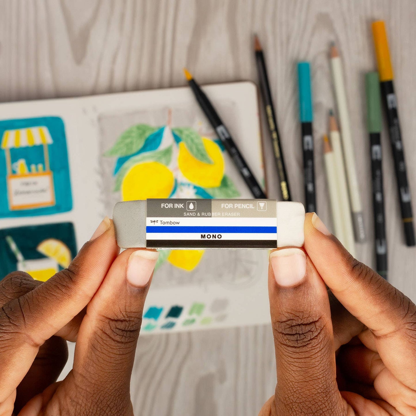 MONO Sand and Rubber Eraser