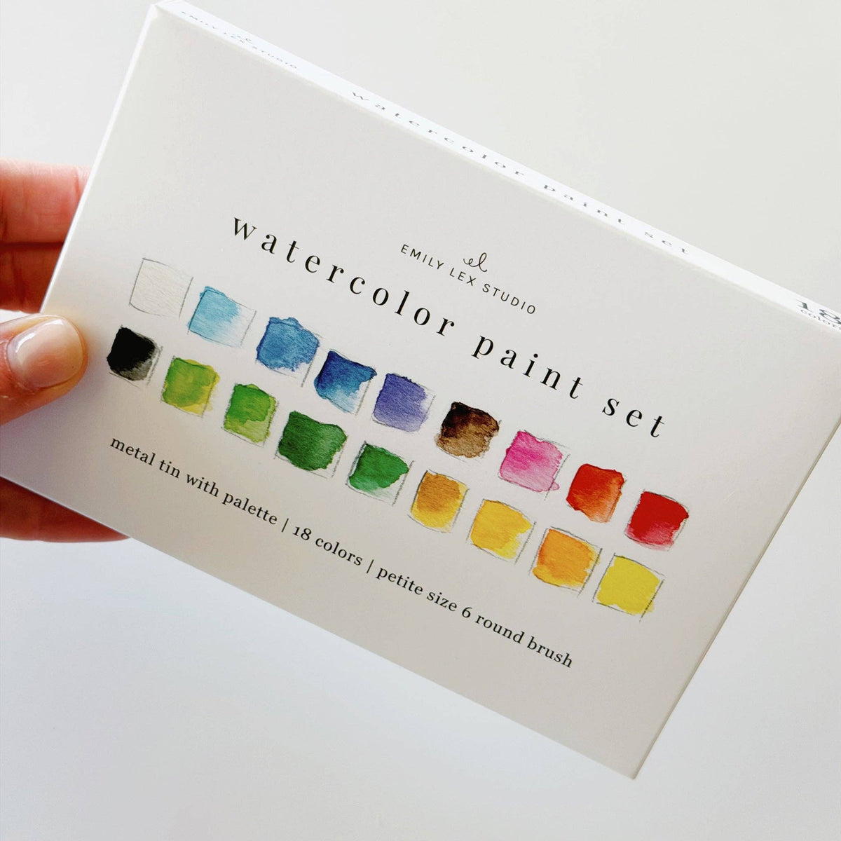 PS-18-color-box Watercolor paint set 18 colors with brush
