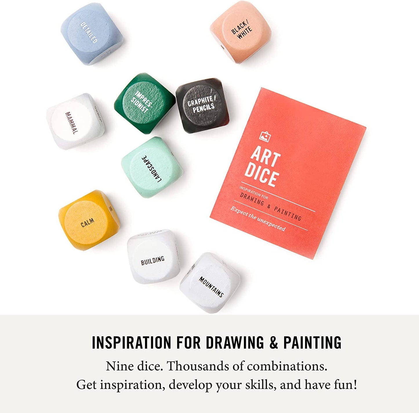 Two Tumbleweeds Art Dice - Inspiration for Drawing & Painting