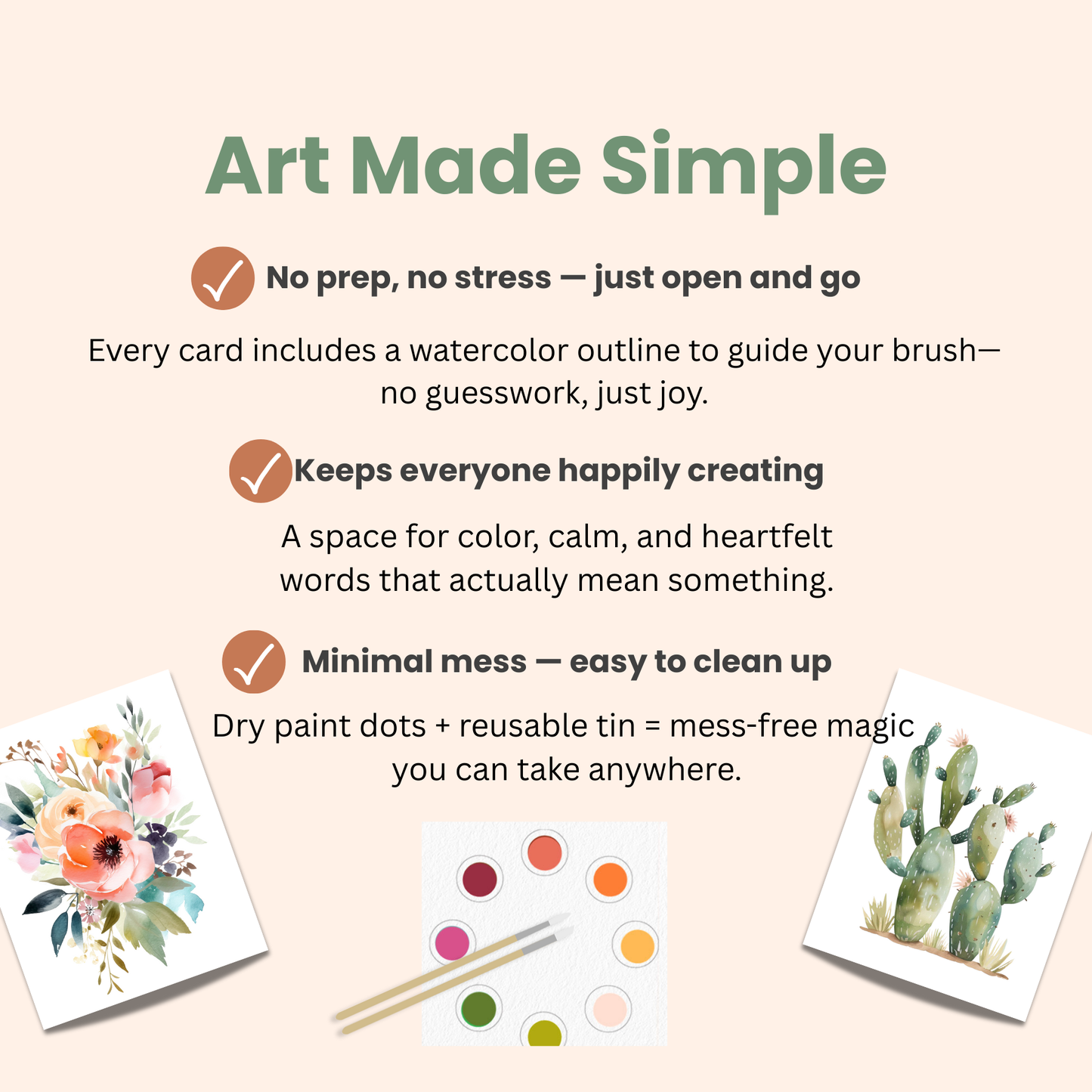 Breathe People- All in One Watercolor Mini Prints