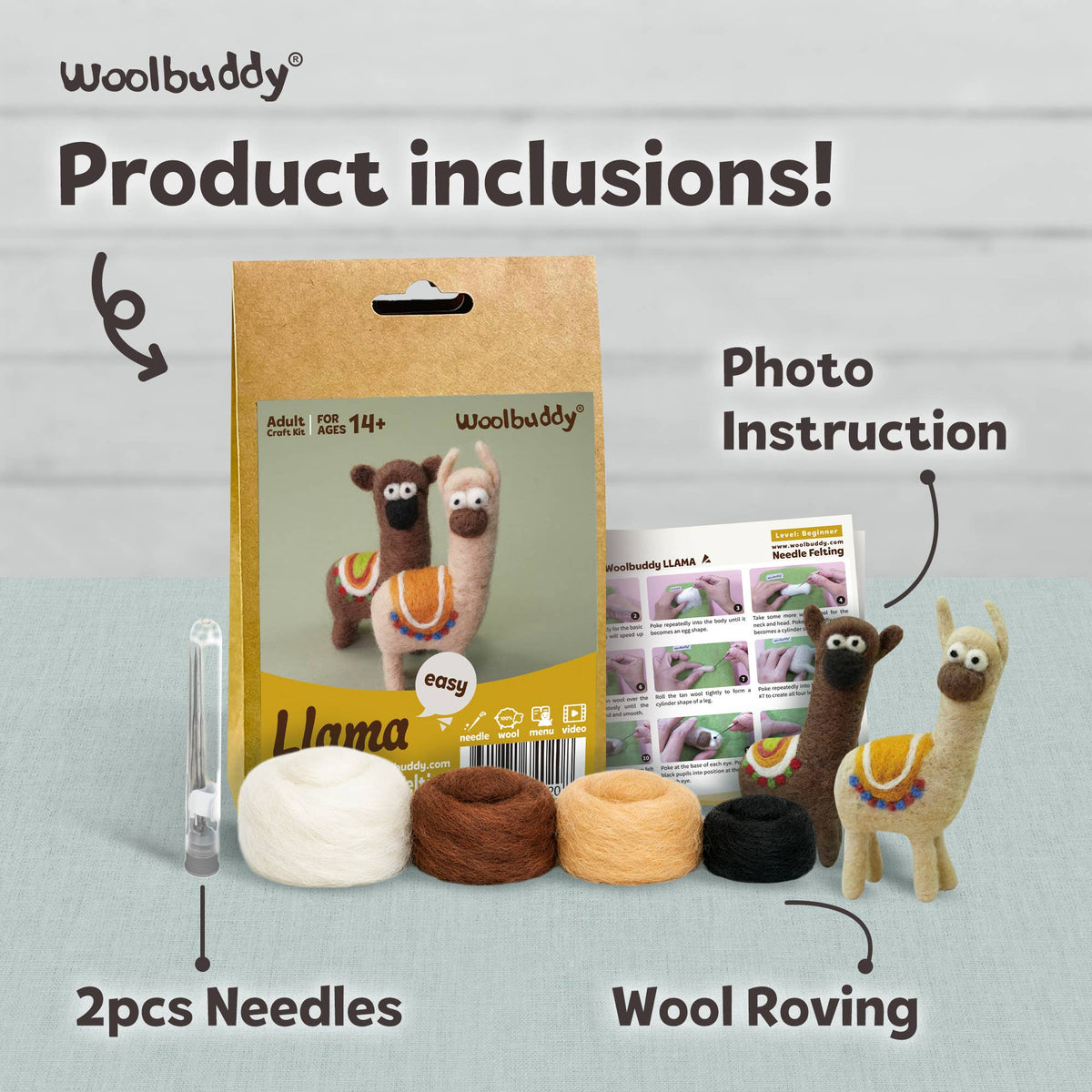 Woolbuddy DIY Needle Felting Kit