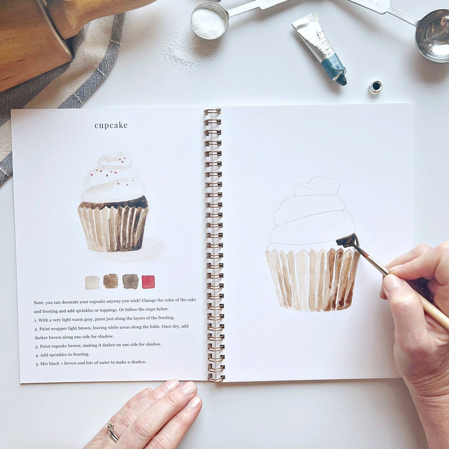 Emily Lex Studio - Baking watercolor workbook
