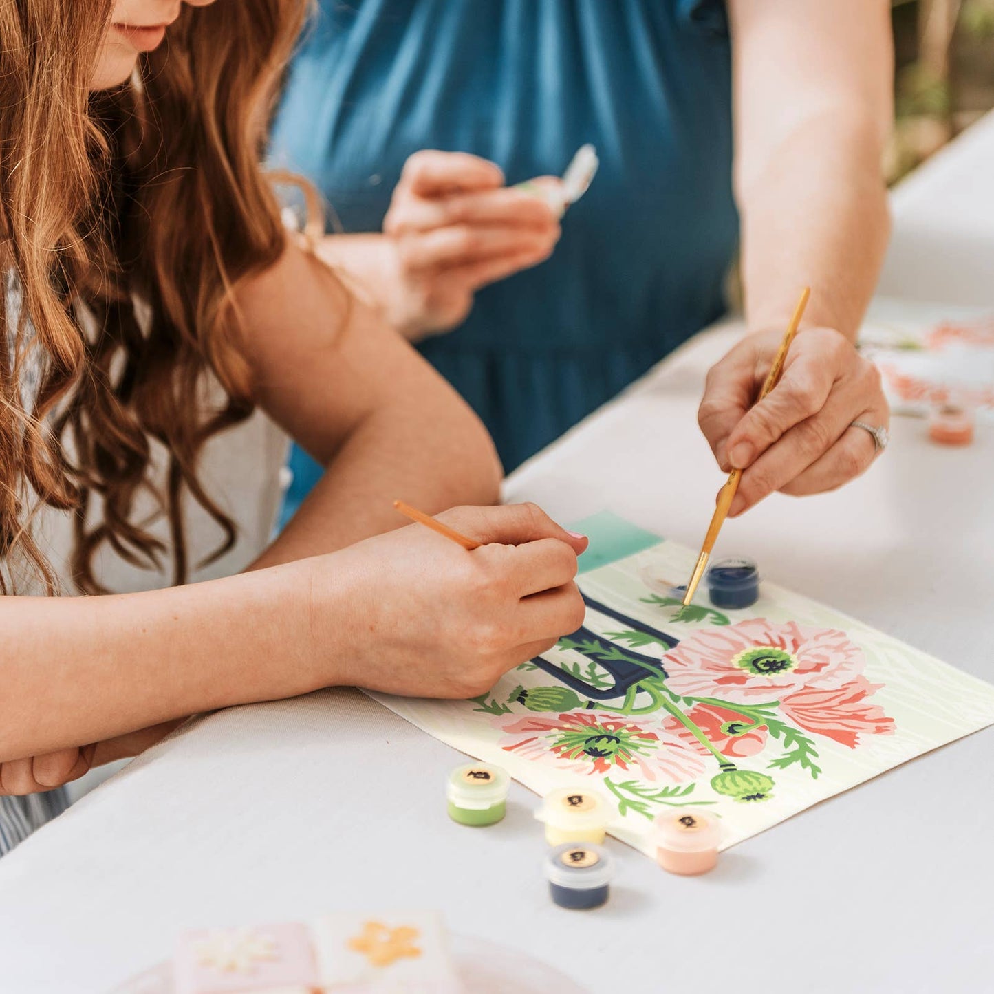 Poppies in Vase Paint-by-Number Kit
