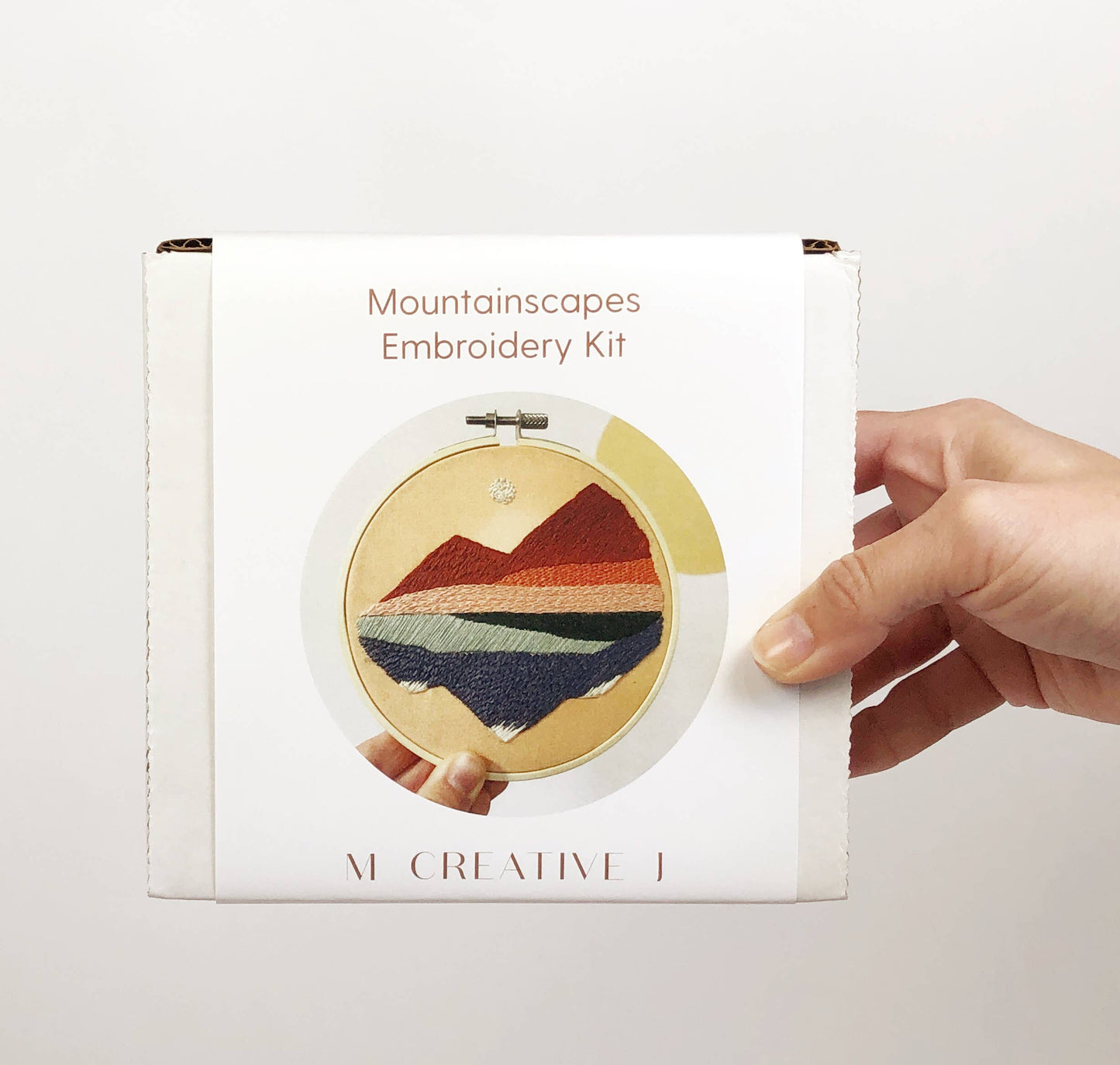Mountainscapes - Intermediate Hand Embroidery DIY Craft Kit