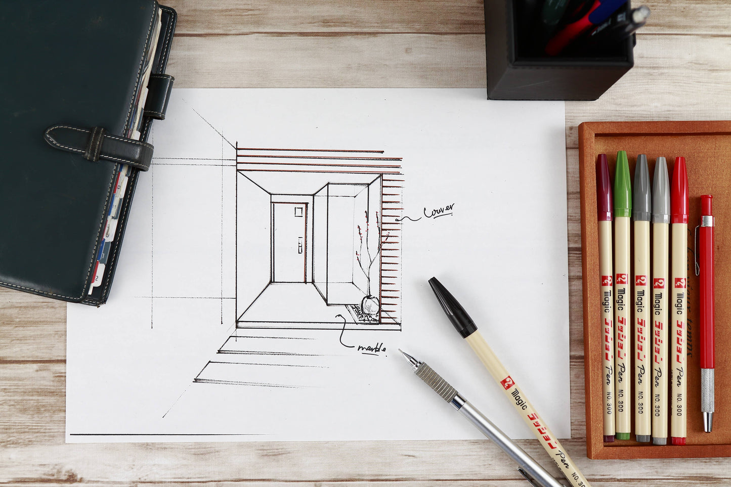 Magic Rashon Fine Pen for Drawing (Non-Permanent Marker)