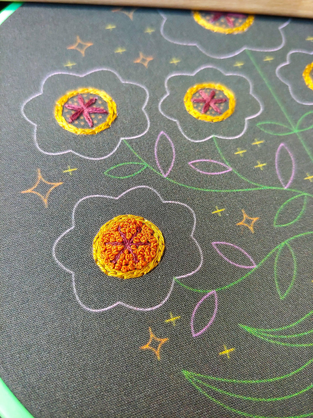 Cozy Blue Enchanted embroidery kit