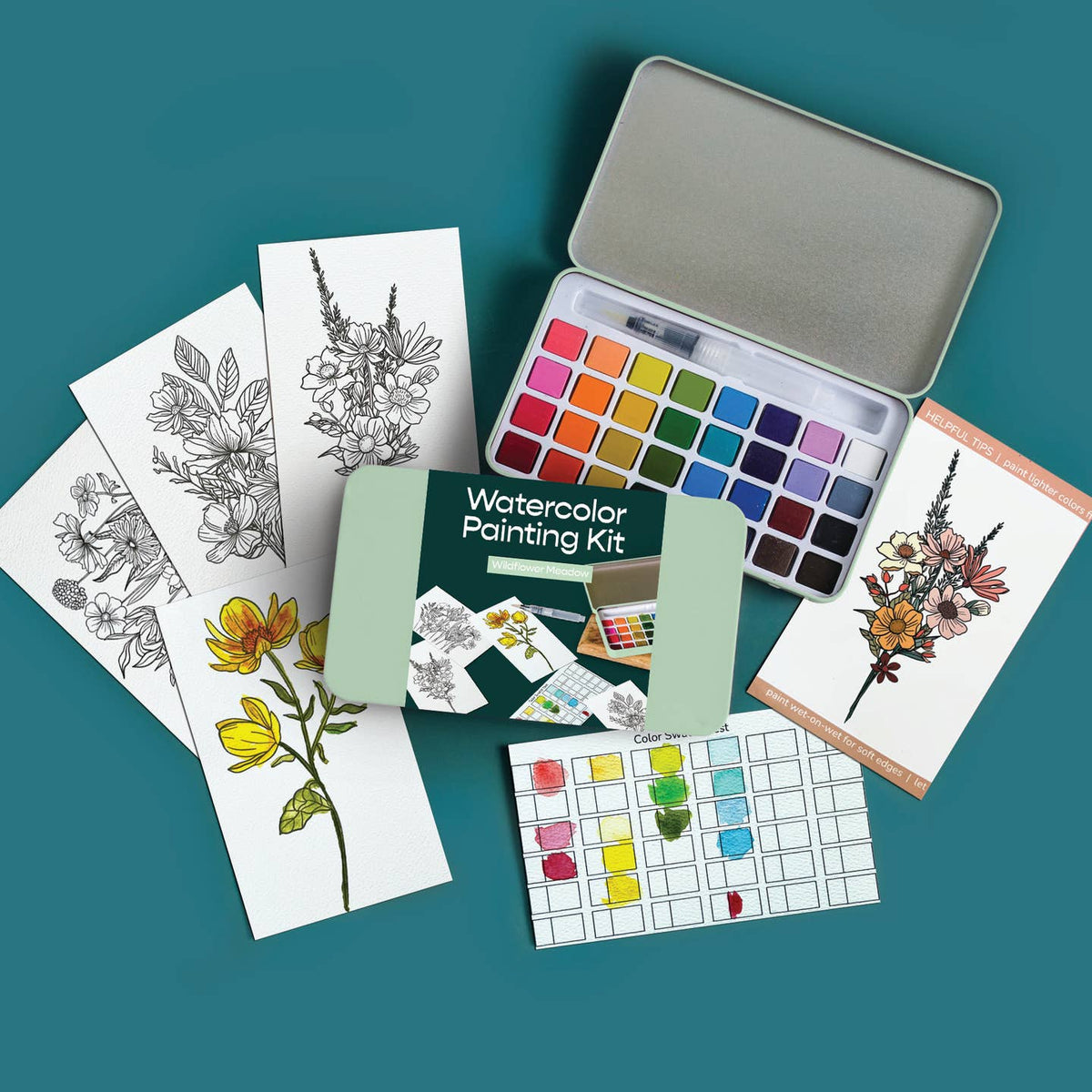 KANKAN Cate Paper Co.Watercolor Painting Kits