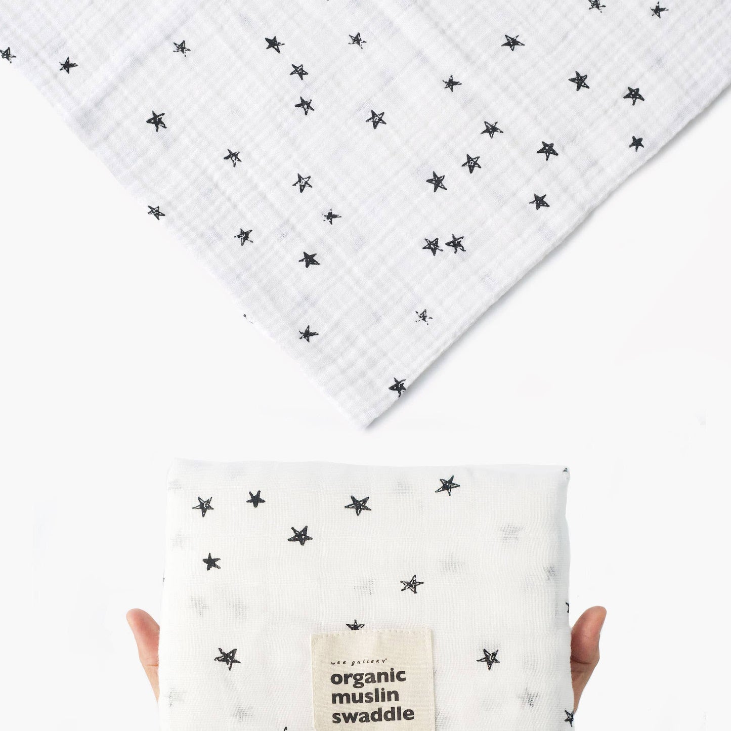 Wee Gallery - Organic Muslin Swaddle - Stars