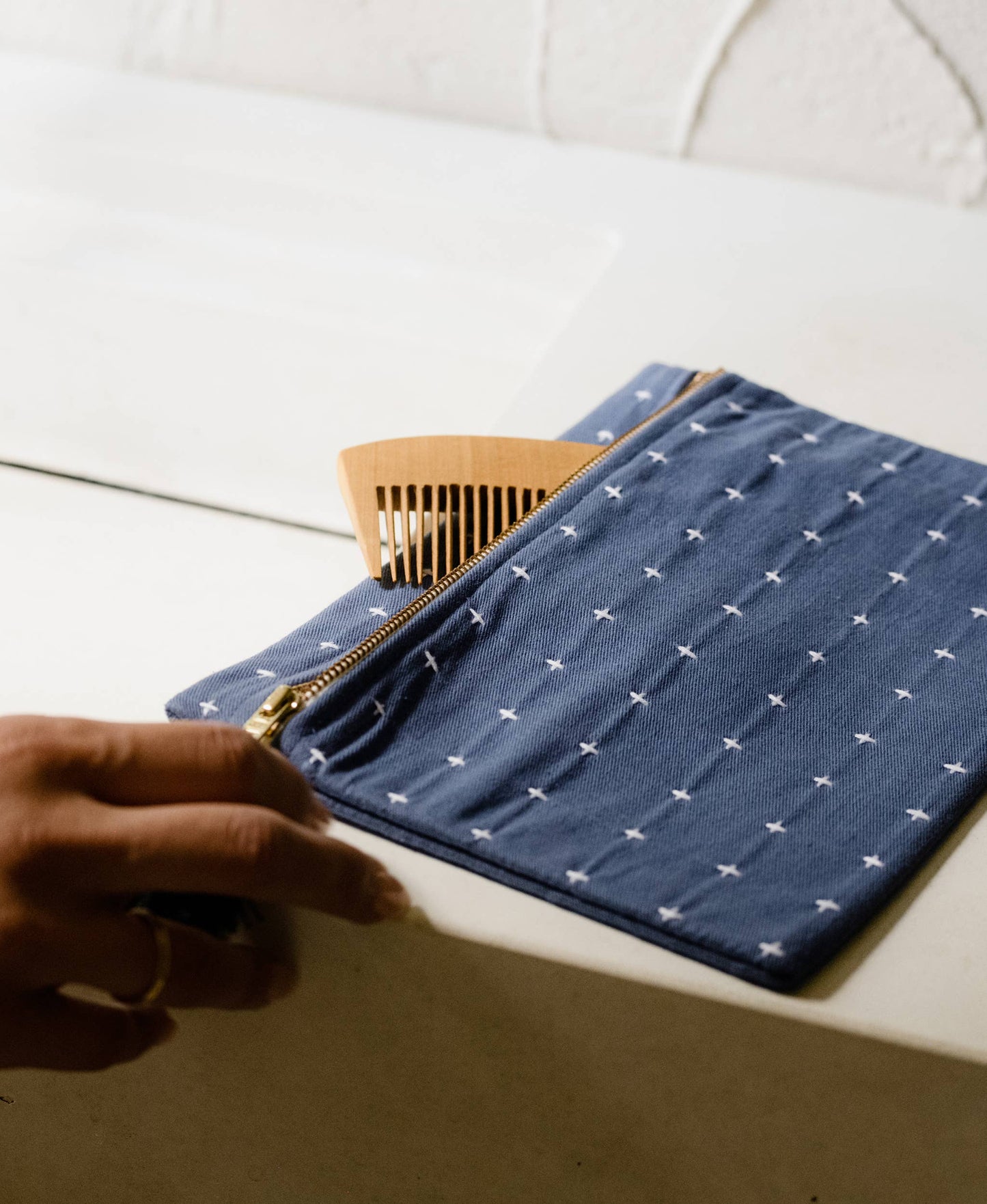 Cross-Stitch Pouch Clutch