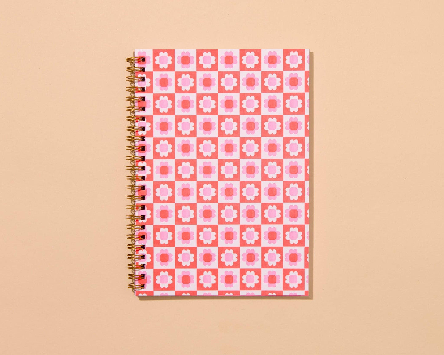 Modern Floral Letterpress A5 Spiral Notebook — Blume Quilt