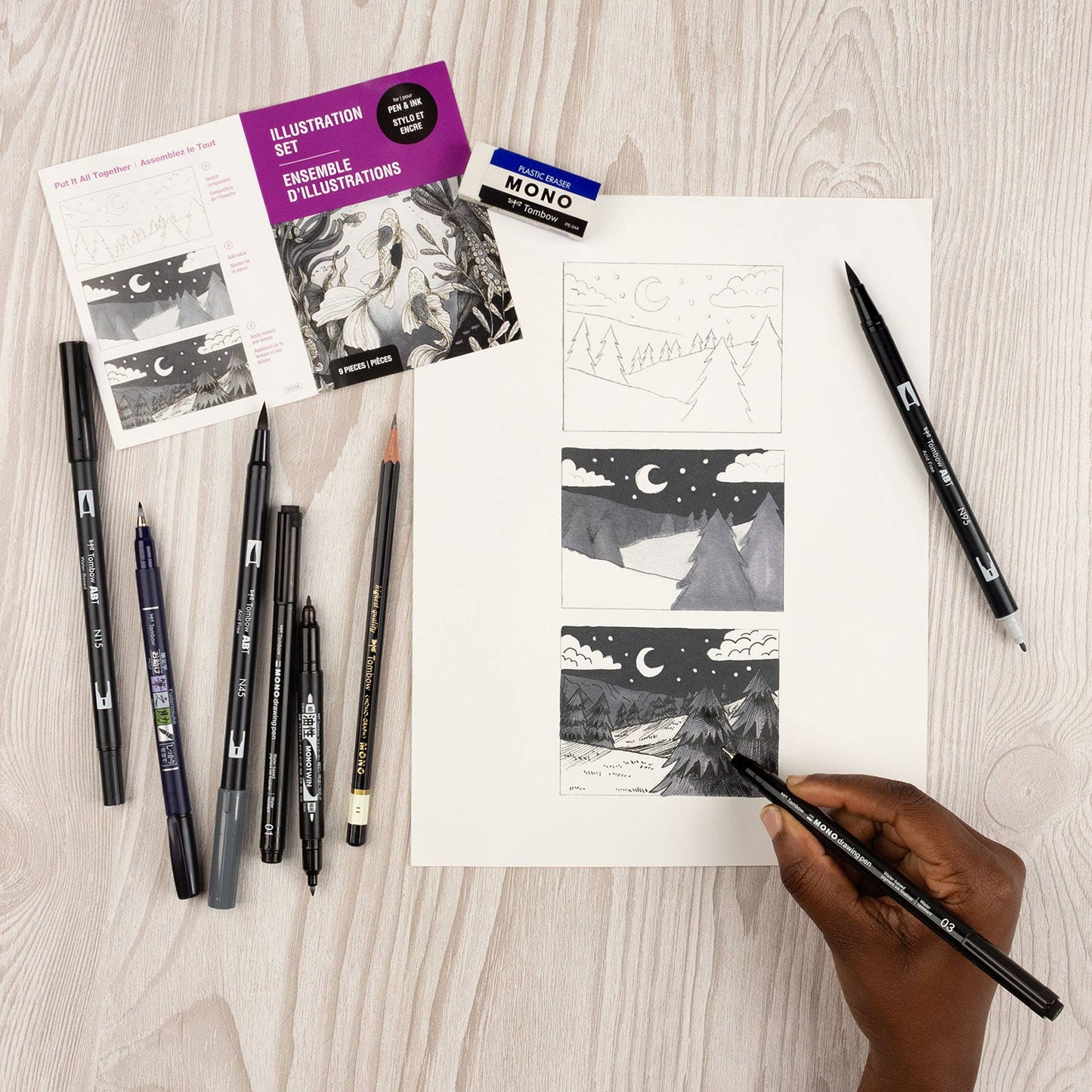 Tombow Illustration Set