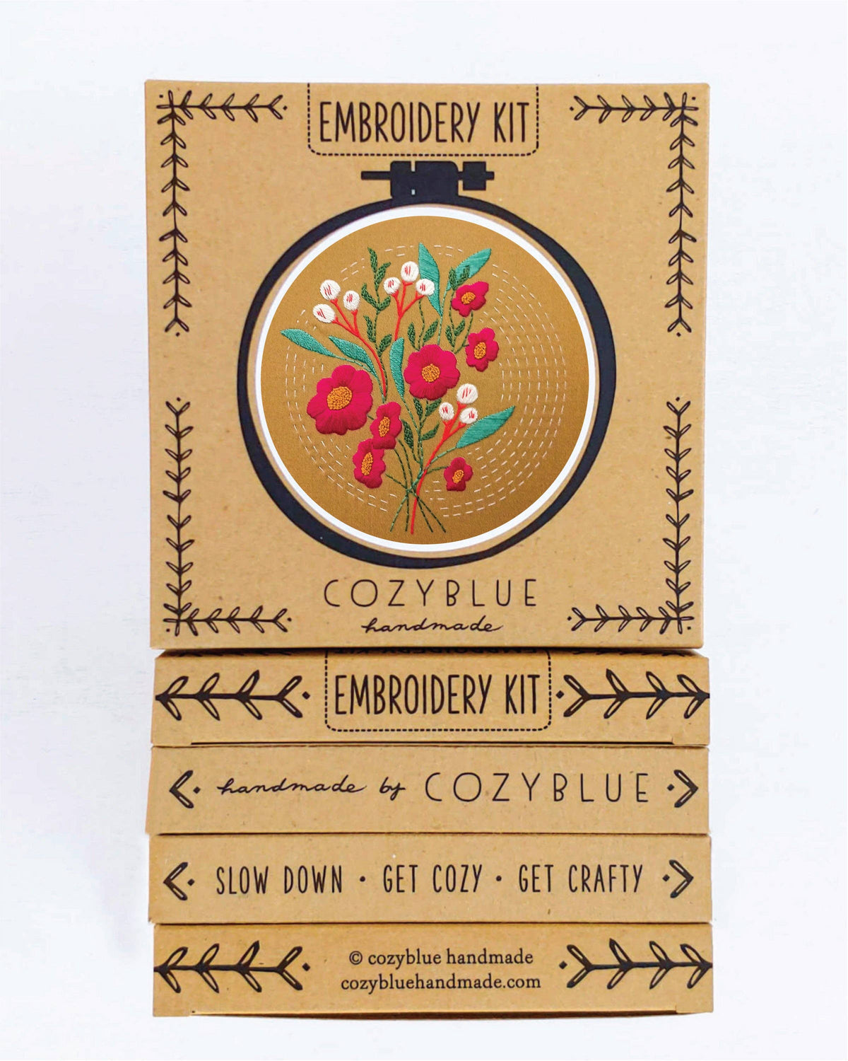 Cozy Blue Morning glow embroidery kit