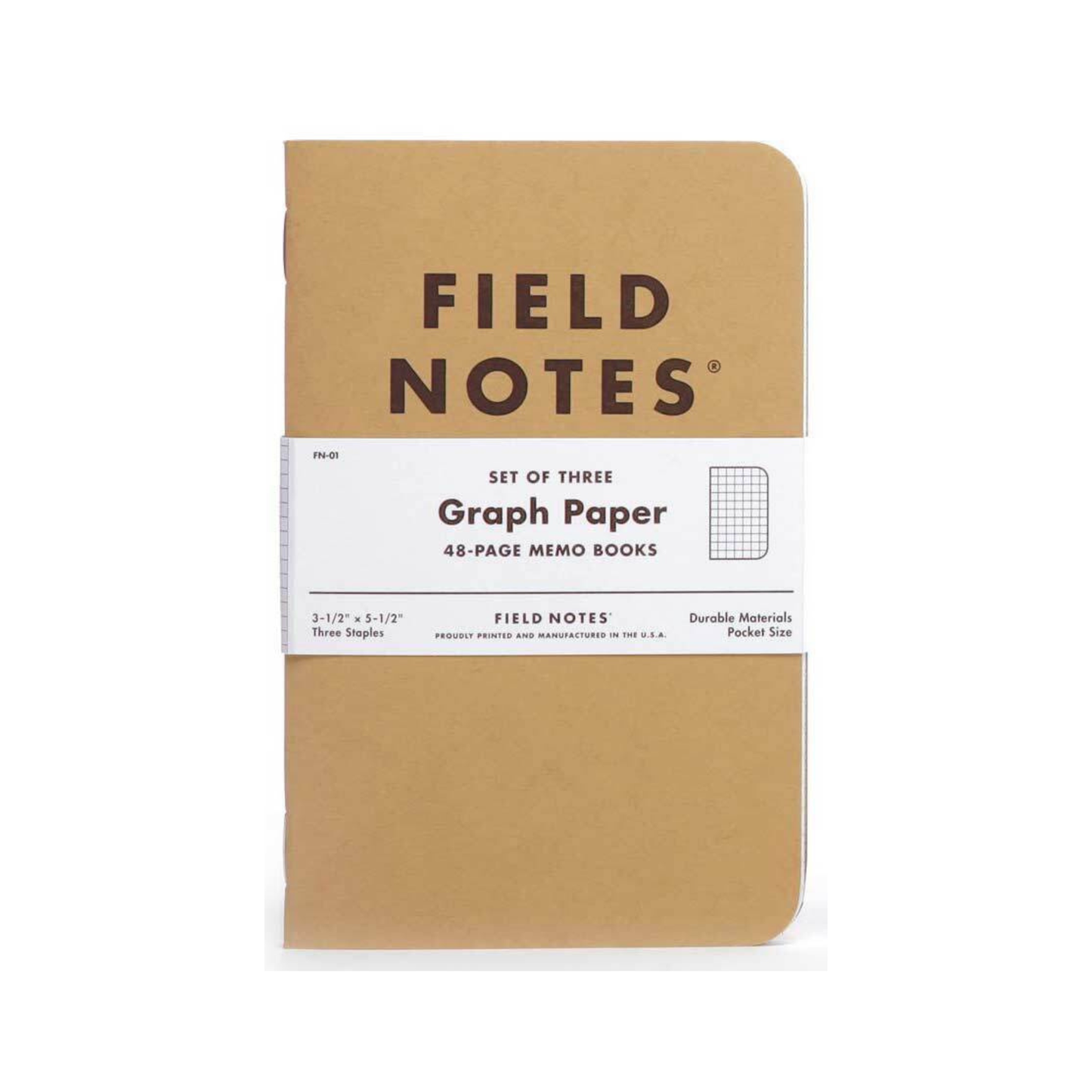 Field Notes Original Kraft Notebook 3-packs
