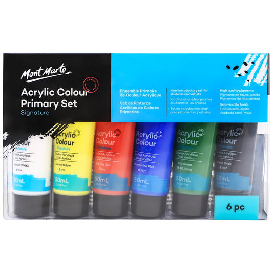 Mont Marte Acrylic Color Paint Set 6pc 50ml