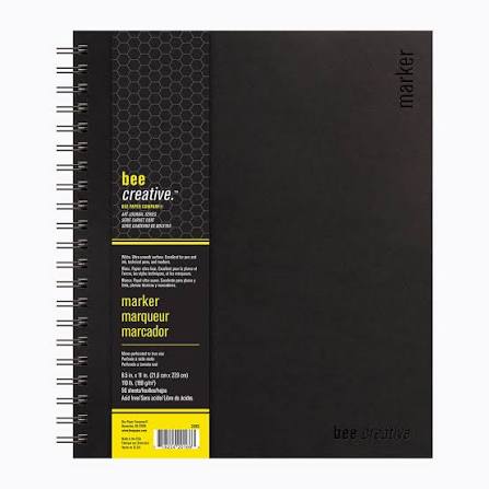 BEE CREATIVE MARKER ART JOURNAL 8.5X11
